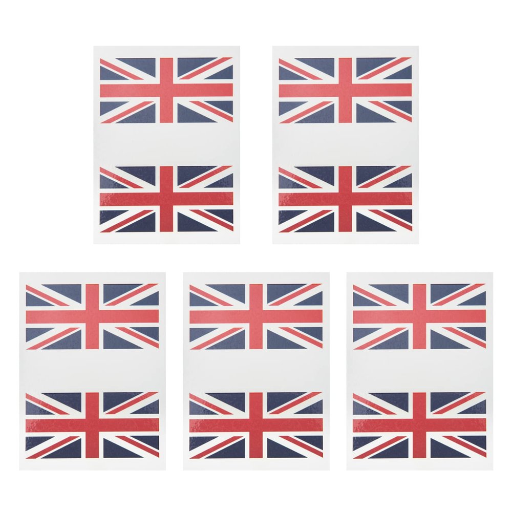 5 Sets Multipurpose National Flag Face Stickers for Football Matches