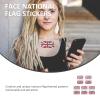 5 Sets Multipurpose National Flag Face Stickers for Football Matches view 3