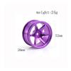 1/10 RC On Road Wheels Rims 12mm Hex Metal Drift Hubs Compatible with TT01 TT02 XV01 TA06 A959 PTG2 PTG2 4PCS (4pcs Black) view 2