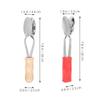 BESPORTBLE 2pcs Fun Musical Spoons Safe Wooden Percussion Instruments for Boys and Girls Unique Rhythm Toy for Early Music Education and Festivals view 2