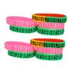 KAILIKETIY 10pcs Music Note Jewelry Comfortable Silicone Bracelet for Festival Event Daily Wear view 1