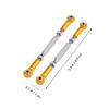 BESPORTBLE 6PCS 88mm Adjustable Pull Rods for RC Trucks Compatible 1/10 1/8 Redcat HSP Racing HPI Long Suspension Linkage Upgrade Parts view 3