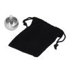 2pcs Metal Flip, Gyroscopes Stainless Steel Automatic Mushroom Over Top Tippe Shape Exquisite with Storage Bag for Toy GiftSilver Bag (Silver) view 4