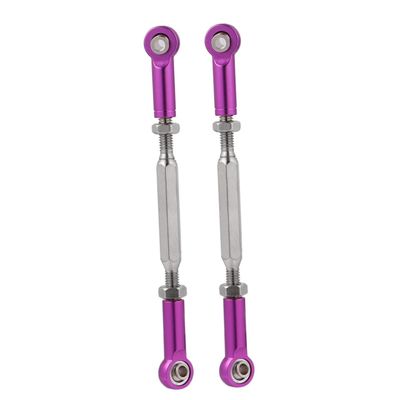 BESPORTBLE 6pcs Adjustable Suspension Pull Rods Steering Linkage for Racing Buggy