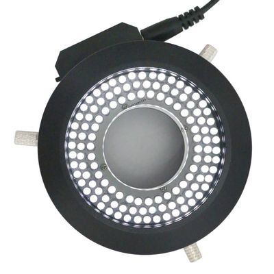 62mm Diameter Microscope LED Ring Light with Polarizer Adjusting Visual Illuminator Industrial Camera polarizing Light Source(120 LED Ring Light)