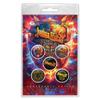 Judas Priest Invincible Shield Button Badge (Pack of 5), multicoloured, One Size view 1