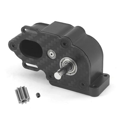 AQWBTYD RC Car Upgrade Parts for 1/10 for Axial SCX10 SCX10 II 90046 90047 RC Car Upgrade Parts Aluminum Alloy Transmission Gearbox(Black)