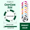 100-1000 Custom Poker Chips, 37/40mm Plastic Poker Chips with Personalized Logo, Image or Text, Double Sided Full Color Print Custom Tokens for Bar, Party, Poker Game, Casino Night (Green, 40MM) view 3