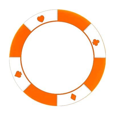 100-1000 Custom Poker Chips, 37/40mm Plastic Poker Chips with Personalized Logo, Image or Text, Double Sided Full Color Print Custom Tokens for Bar, Party, Poker Game, Casino Night (Orange, 37MM)