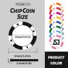 100-1000 Custom Poker Chips, 37/40mm Plastic Poker Chips with Personalized Logo, Image or Text, Double Sided Full Color Print Custom Tokens for Bar, Party, Poker Game, Casino Night (Black, 37MM) view 3