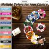 100-1000 Custom Poker Chips, 37/40mm Plastic Poker Chips with Personalized Logo, Image or Text, Double Sided Full Color Print Custom Tokens for Bar, Party, Poker Game, Casino Night (Black, 37MM) view 4