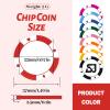 100-1000 Custom Poker Chips, 37/40mm Plastic Poker Chips with Personalized Logo, Image or Text, Double Sided Full Color Print Custom Tokens for Bar, Party, Poker Game, Casino Night (Red, 37MM) view 3