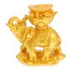SOLUSTRE Detailed Resin Elephant Statue Crystal-Ball Support Stand Unique Desktop Decor for Home view 1