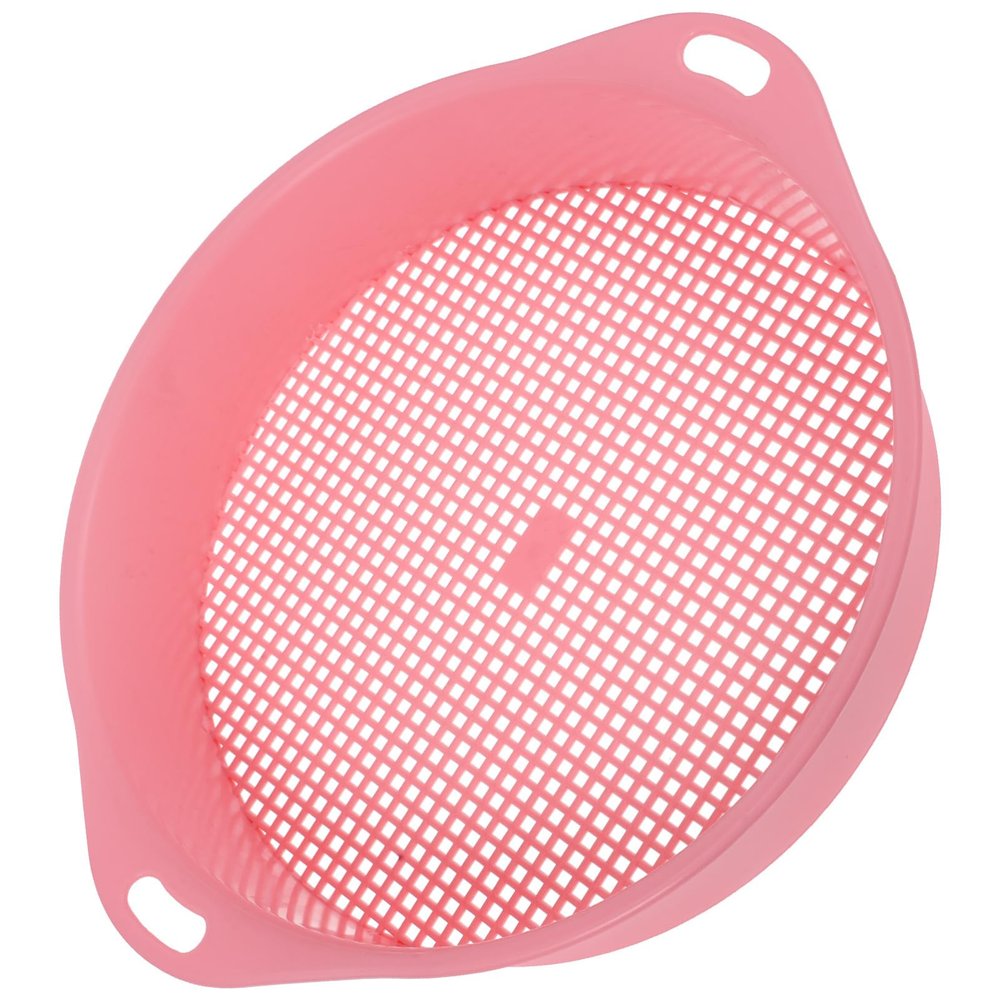 Toyvian Plastic Soil Sieve Set for Gardening Multi-Use Sifting Pan Interchangeable Mesh for Filtering Soil Rocks and Compost