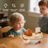 Samonyed Silicone Tea Set for Toddlers  Kids Tea Set for Girls & Boys, Pretend Play Tea Party Set with Teapot, Cups & Spoons  Safe Tea Sets for Toddlers 3-5 Years Old view 2