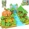 150PCS Magnetic Blocks-Build Mine Magnet World Pumpkin Edition Kids Building Outdoor Toys for 3 4 5 6 7 Years Old Boys Girls, Magnetic STEM Toddler Construction Toys for Halloween Birthday Gifts view 1