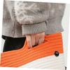 ABOOFAN 1Pc Cute Cartoon Foxes Woven Storage Basket Versatile Cotton Rope Organizer for Home Office Orange White Design with Handles for Desktop Items view 4