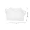 ibasenice Blank Bear Shirt for Stuffed Animals White T-Shirt Clothing Accessory Set Easy to Clean Plush Toy Outfit Fun Project for Boys and Girls view 2