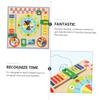 Vaguelly Multi-Functional Wooden Clock Toy for Boy Girl and Cognition Board Bright Colors Educational Puzzle Plaything for Toddlers for Learning Activities and view 3