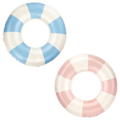 2 Pack Blue Pink Inner Tubes, Round Intertubes Pool Floats Floating Tubes for Adult Kids Swim Pool Rings Floaties Tube Inflatable Donut Float Swimming Ring Water Lake Party Supplies
