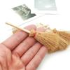 10Pcs Mini Brooms, Witch Straw Brooms, Doll House Dollhouse Accessories Props Miniature Artificial, Mini Furniture Halloween Decoration Accessory for Costume Cosplay Party, Dollhouse Dcor view 3