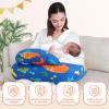 AMASKY Nursing Pillow for Breastfeeding, Breastfeeding Pillows for More Support for Mom and Baby, Machine Washable, Navy Blue, Pallet of Product view 3