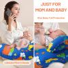AMASKY Nursing Pillow for Breastfeeding, Breastfeeding Pillows for More Support for Mom and Baby, Machine Washable, Navy Blue, Pallet of Product view 4