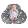 AMASKY Plus Size Breastfeeding Pillow for Ergonomic Comfort & Support, Easier Nursing, Fit, Removable Cover, Machine Washable, Letter Pattern(Grey), Pallet of Product view 1