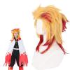 abouder Rengoku wig kids kyoujurou wig Heat Resistant Hair with Wig Cap Halloween Costume Wigs view 1