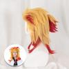 abouder Rengoku wig kids kyoujurou wig Heat Resistant Hair with Wig Cap Halloween Costume Wigs view 2