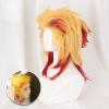 abouder Rengoku wig kids kyoujurou wig Heat Resistant Hair with Wig Cap Halloween Costume Wigs view 4