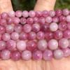 6 8 10mm Natural Stone Beads Plum Tourmaline Jade Round Spacer Beads For Making DIY Handmade Bracelet Necklace 15'',Plum Tourmaline Jade,6mm 59 To 61pcs view 2