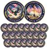 ASmileIndeep Military Challenge Coins - Veterans Challenge Coin Thank You for Your Service Coin Military Coins Proud Veterans Tribute Coin Military Appreciation Gift (24Pcs) view 1