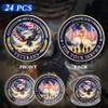 ASmileIndeep Military Challenge Coins - Veterans Challenge Coin Thank You for Your Service Coin Military Coins Proud Veterans Tribute Coin Military Appreciation Gift (24Pcs) view 2