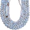 4/6/8/10/12mm Natural Stone Blue Persian Jade Beads DIY Charms Bracelet Spacer Loose Bead Handicraft for Making Supplies, Blue,10mm About 31pcs view 2