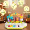 Baby Piano Toys for 1+ Years Old Birthday Gifts Animal Light Up Musical Toy Music Toy Instruments Piano Keyboard Toy for Toddlers Infant Learning Educational Interactive Toys 3+ Months view 3