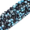 6/8/10mm Natural Stone Beads Fire Agate Round Loose Spacer Beads for Making DIY Bracelet Necklace Earrings 15",Multicolor, 10mm 35 to 37pcs view 2