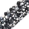 6/8/10mm Natural Stone Beads Fire Agate Round Loose Spacer Beads for Making DIY Bracelet Necklace Earrings 15",Multicolor, 10mm 35 to 37pcs view 3