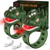 Rechargeable Dinosaur Walkie Talkies for Kids, 2 Pack T-Rex Camping Gear Outdoor Toys Long Range Birthday Easter Christmas Stocking Stuffers for 6 Age+ Boys Girls view 1