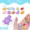 50PCS Mini Turtles Luminous Mini Resin Animals Sea Resin Turtle Figurines, Plastic Ocean Tiny Turtles to Hide, Glow in the Dark Plastic Tortoises for Micro Landscape Little Garden Decor Party Gifts view 2