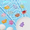 50PCS Mini Turtles Luminous Mini Resin Animals Sea Resin Turtle Figurines, Plastic Ocean Tiny Turtles to Hide, Glow in the Dark Plastic Tortoises for Micro Landscape Little Garden Decor Party Gifts view 3