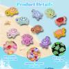 50PCS Mini Turtles Luminous Mini Resin Animals Sea Resin Turtle Figurines, Plastic Ocean Tiny Turtles to Hide, Glow in the Dark Plastic Tortoises for Micro Landscape Little Garden Decor Party Gifts view 4