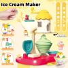 Kaelinda 77 Pcs 4 in 1 Playdough Sets for Kids Age 2-4-8, Dough Accessories Tools Kit, Ice Cream, Noodle Cake Hamburger Maker, Kitchen Playdough Toys Girls Boys, Gifts for 3 4 5 6 Year Old Girls Boys view 3
