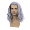 DUDUWIG Boys Gray Wig Children Long Grey Middle Part Wig Kids Grandpa Wavy Curly Synthetic Wigs Cosplay Hair Wigs view 2