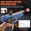 Bugrtey Blue Fidget Toy Gun, Automatic Shell Ejecting Toy Gun with 100 Soft Bullets, 18 Shells and 2 Magazines Toy Foam Blasters & Guns Fidget Toy, Christmas Birthday Gifts view 2