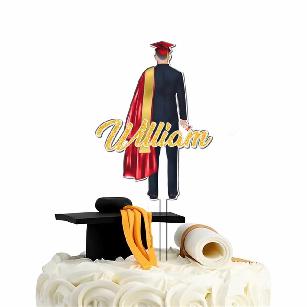 Graduation Cakes Picks Gift for Him Custom Congrats Graduation Cake Topper You Did It 2025 Senior Gift Personalized Graduate Decoration Cake toppers Party Cakes Decorations for Graduate