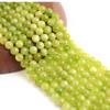 6/8/10mm Olivine Beads Round Natural Chrysolite for Making DIY Bracelet Necklace,Olivine,6mm About 62Pcs view 3