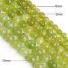 6/8/10mm Olivine Beads Round Natural Chrysolite for Making DIY Bracelet Necklace,Olivine,6mm About 62Pcs view 4