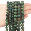 6/8/10mm Natural Frosted Green Tiger Eye Stone Beads Round Loose Spacer Beads For Making DIY Bracelet Necklace Handmade,Frosted Green Tiger Eye,6mm 57-60pcs view 3