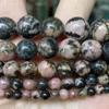 4mm-12mm Natural Black Rhodonite Stone Round Beads for Making DIY Bracelets Necklace 15",Black Rhodonite,8mm Approx 45pcs view 3
